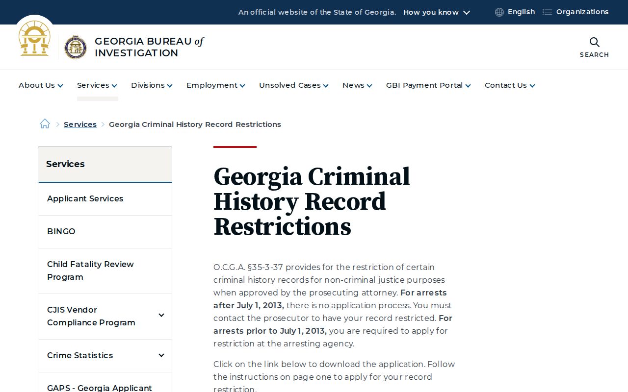 Newton County criminal court cases Georgia record restriction process